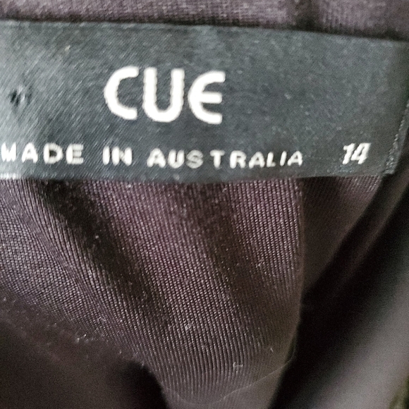 CUE  Australia brown cowl neck dress. Size 14 AUS (10 US) - Picture 7 of 8